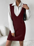 'Xylia' Sleeveless V Neck Sweater Dress - Celes Fashion